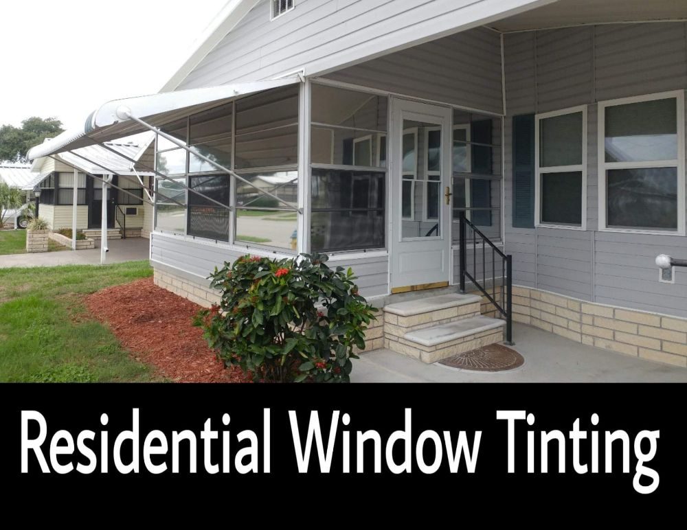 Home with residential window tint